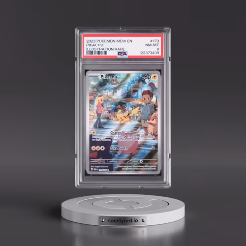 2023 Pokémon Mew EN-151 #173 Pikachu - Illustration Rare (PSA 8 NM-MT)