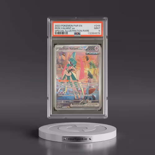 2023 Pokémon Par EN-Paradox Rift #249 Iron Valiant EX - Holo Special Illustration Rare (PSA 9 MINT)