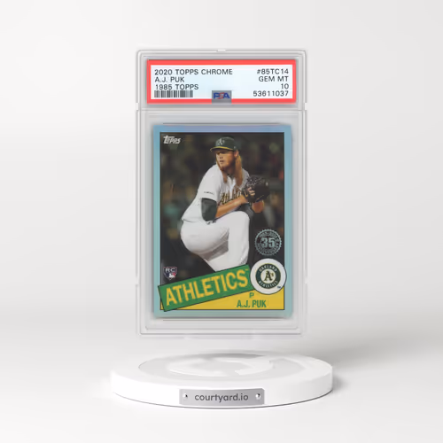 2020 Topps Chrome 1985 Topps #85TC14 A.J. Puk (PSA 10 GEM MINT)