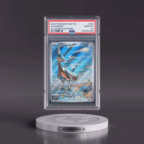 2024 Pokémon Ssp EN-Surging Sparks #209 Skarmory - Illustration Rare (PSA 10 GEM MINT)