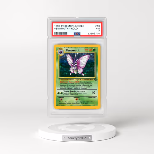 1999 Pokémon Jungle #13 Venomoth - Holo (PSA 7 NM)