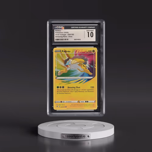 2020 Vivid Voltage #050/185 Raikou - Amazing Rare Holo (CGC 10 GEM MINT)