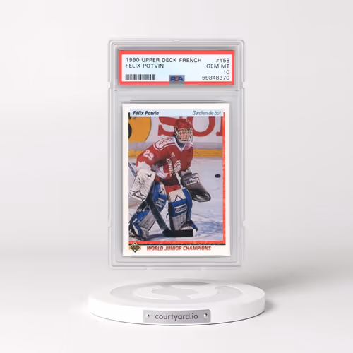 1990 Upper Deck French #458 Felix Potvin (PSA 10 GEM MINT)