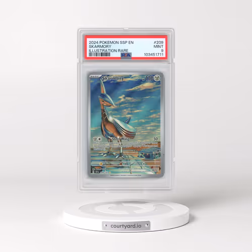 2024 Pokémon Ssp EN-Surging Sparks #209 Skarmory - Illustration Rare (PSA 9 MINT)