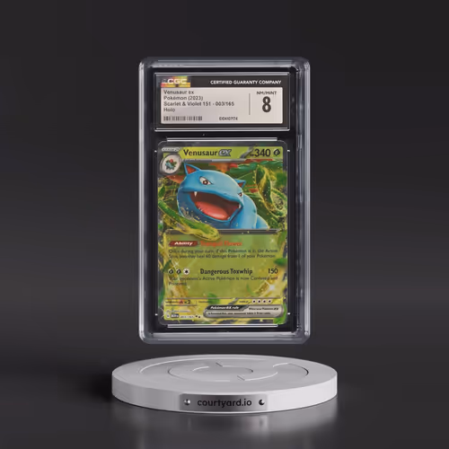 2023 Scarlet & Violet 151 - MEW EN #003/165 Venusaur ex - Holo (CGC 8 NM-MT)