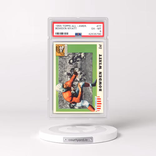 1955 Topps All-Amer. #77 Bowden Wyatt (PSA 6 EX-MT)