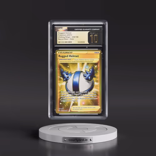 2021 Chilling Reign #228/198 Rugged Helmet - Secret Rare Holo (CGC 10 PRISTINE)