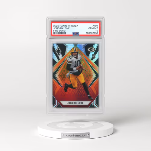 2020 Panini Phoenix #104 Jordan Love - Fire Burst (PSA 10 GEM MINT)