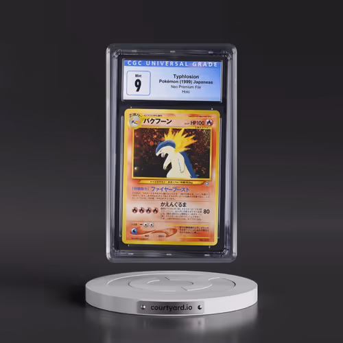 1999 Neo Premium File Typhlosion - No Rarity - Holo (CGC 9 MINT)