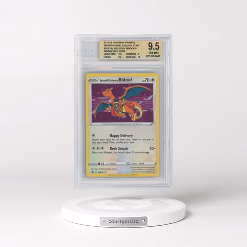 2017 Black Star Promos - Sword & Shield #177 Special Delivery Bidoof - Holo Pokémon Center (BGS 9.5