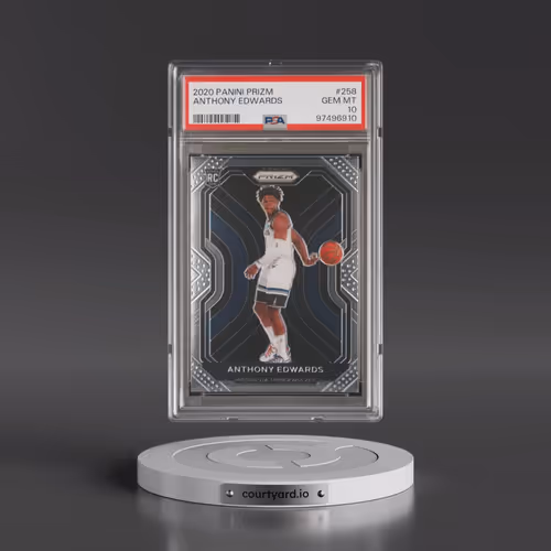 2020 Panini Prizm #258 Anthony Edwards (PSA 10 GEM MINT)