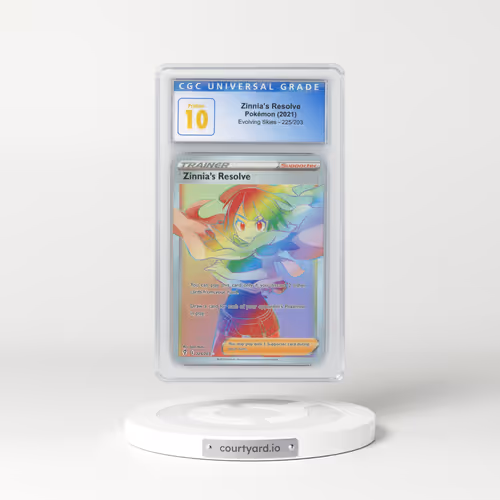 2021 Evolving Skies #225 Zinnia's Resolve - Full Art Holo (CGC 10 PRISTINE)