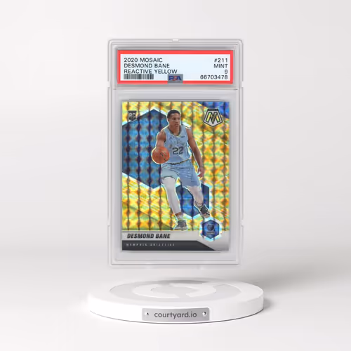 2020 Panini Mosaic #211 Desmond Bane - Reactive Yellow (PSA 9 MINT)