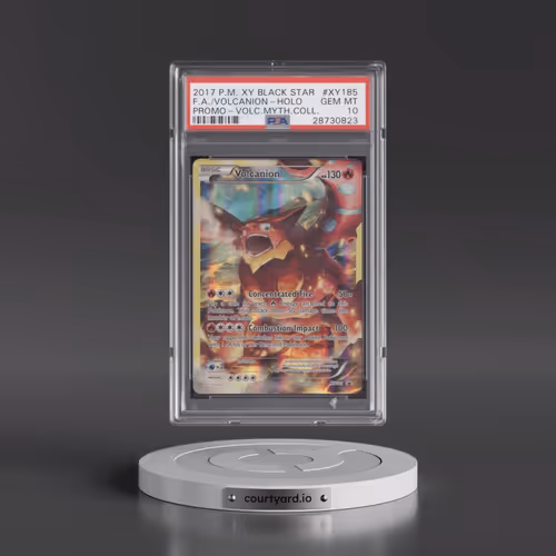 2017 Pokémon XY Black Star Promo #XY185 Volcanion - Full Art Volcanion Mythical Collection (PSA 10 G