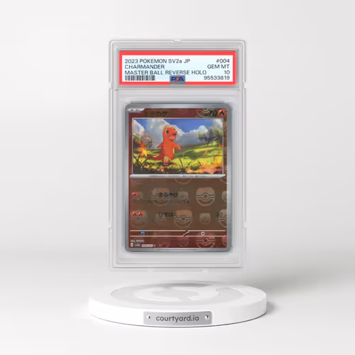 2023 Pokémon Sv2a-Pokemon 151 #004 Charmander - Reverse Holo Master Ball (PSA 10 GEM MINT)