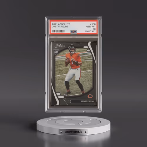 2021 Panini Absolute #108 Justin Fields (PSA 10 GEM MINT)