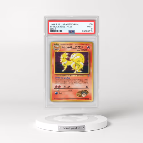 1998 Pokémon Gym #38 Brock's Ninetales - Holo (PSA 9 MINT)