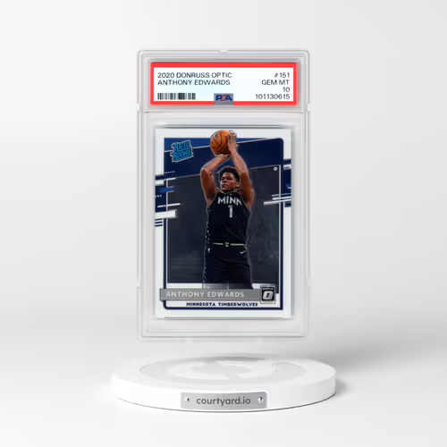 2020 Panini Donruss Optic #151 Anthony Edwards (PSA 10 GEM MINT)