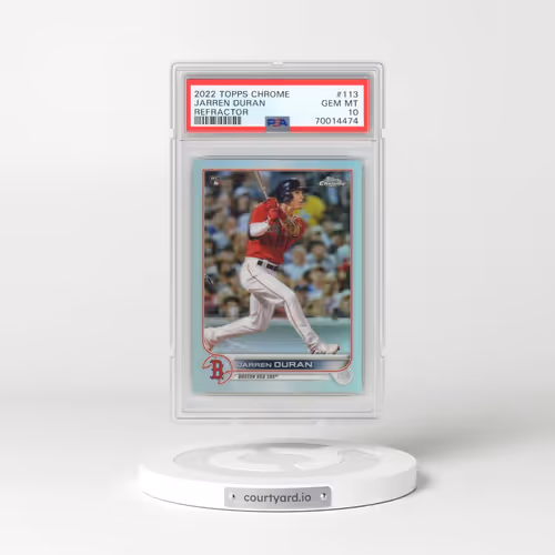 2022 Topps Chrome #113 Jarren Duran - Refractor (PSA 10 GEM MINT)
