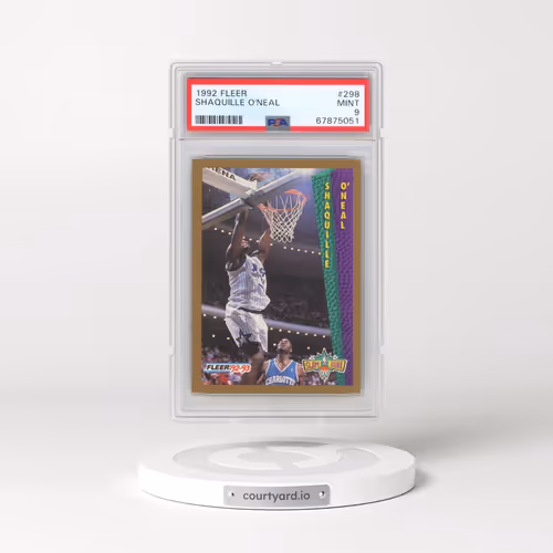 1992 Fleer #298 Shaquille O'Neal (PSA 9 MINT)