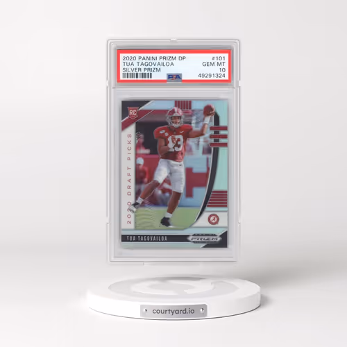 2020 Panini Prizm Draft Picks #101 Tua Tagovailoa - Silver Prizm (PSA 10 GEM MINT)