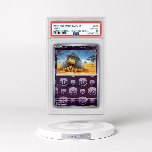 2023 Pokémon Sv2a-Pokemon 151 #063 Abra - Reverse Holo Master Ball (PSA 10 GEM MINT)