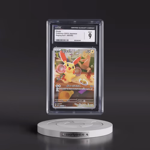 2023 Raging Surf #065/062 Plusle - Art Rare Holo (CGC 9 MINT)