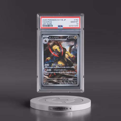 2025 Pokémon Sv11b-Black Bolt #152 Haxorus - Art Rare (PSA 10 GEM MINT)