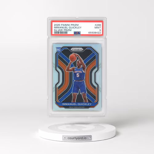 2020 Panini Prizm #296 Immanuel Quickley - Silver Prizm (PSA 9 MINT)