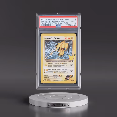 2021 Pokémon Celebrations Classic Collection #15 Rocket's Zapdos - Holo (PSA 9 MINT)
