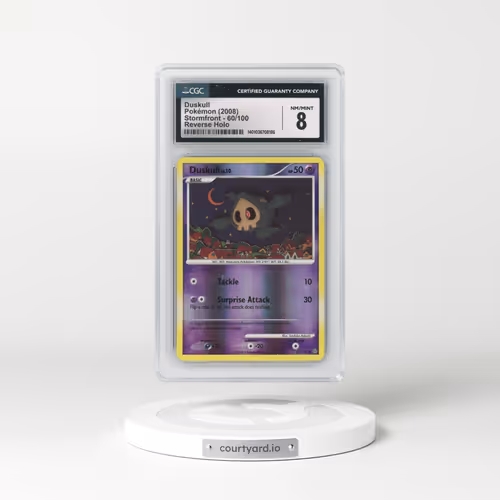 2008 Stormfront #60/100 Duskull - Reverse Holo (CGC 8 NM-MT)