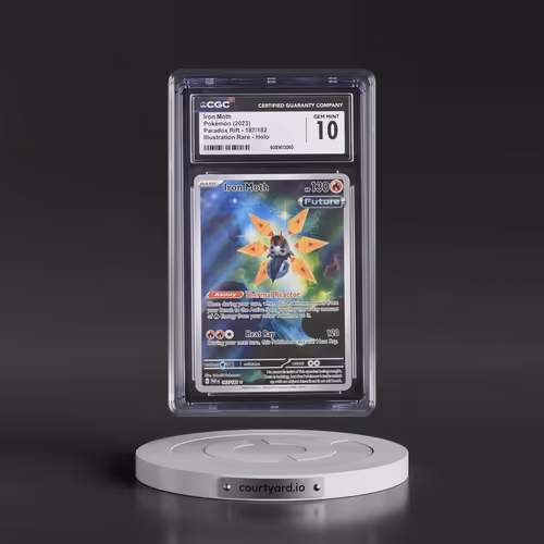 2023 Paradox Rift - PAR EN #187/182 Iron Moth - Illustration Rare Holo (CGC 10 GEM MINT)
