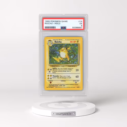 1999 Pokémon Game #14 Raichu - Holo (PSA 5 EX)