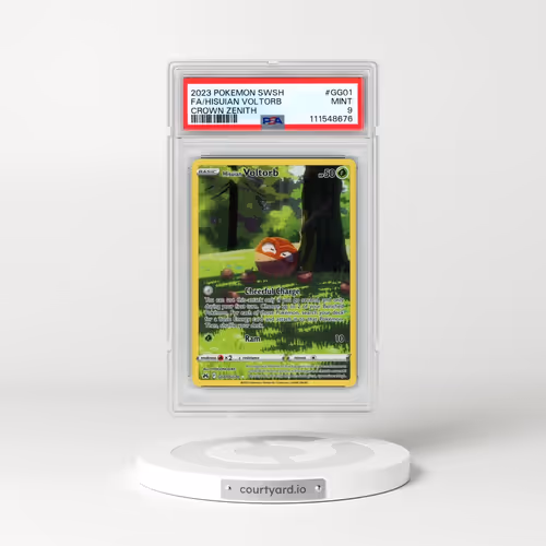 2023 Pokémon Sword and Shield Crown Zenith #GG01 Hisuian Voltorb - Full Art (PSA 9 MINT)