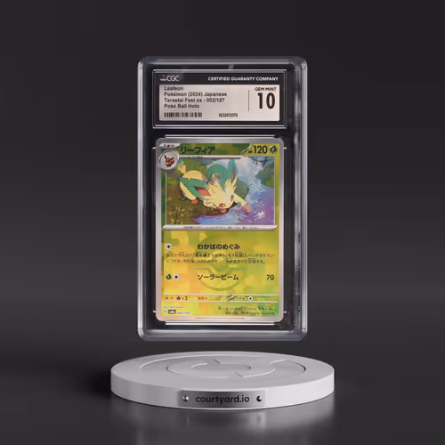 2024 Pokémon Sv8a-Terastal Fest EX #002 Leafeon - Reverse Holo (CGC 10 GEM MINT)