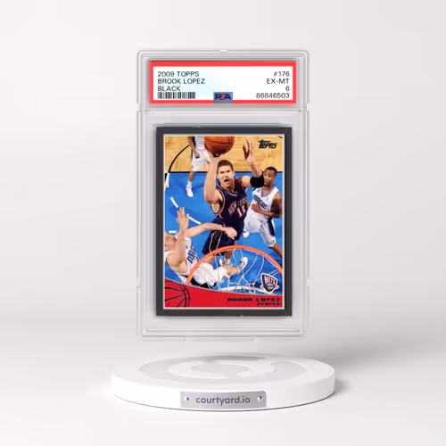 2009 Topps #176 Brook Lopez - Black (PSA 6 EX-MT)