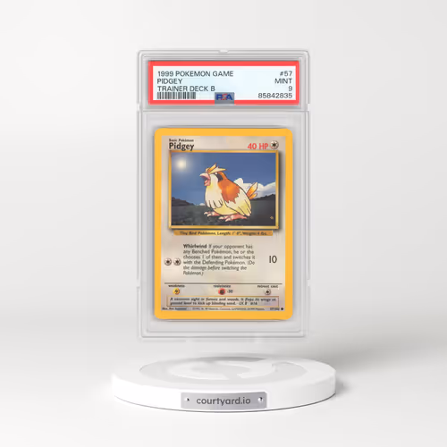 1999 Pokémon Game #57 Pidgey - Trainer Deck B (PSA 9 MINT)