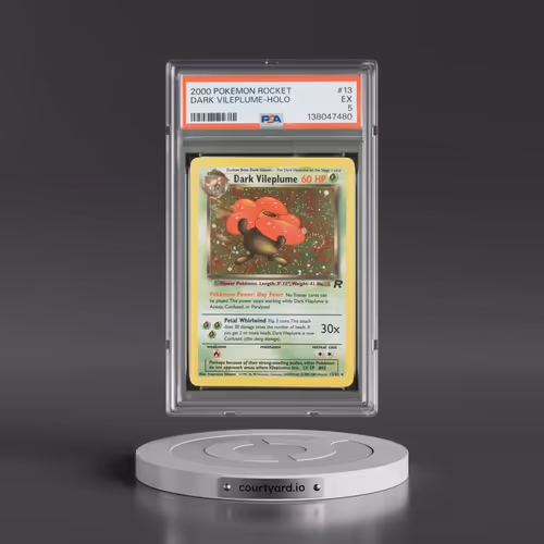 2000 Pokémon Rocket #13 Dark Vileplume - Holo (PSA 5 EX)