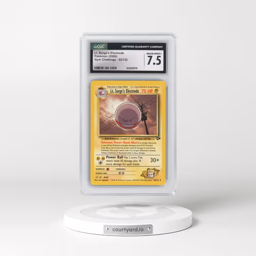 2000 Gym Challenge #52/132 Lt. Surge's Electrode (CGC 7.5 NM+)