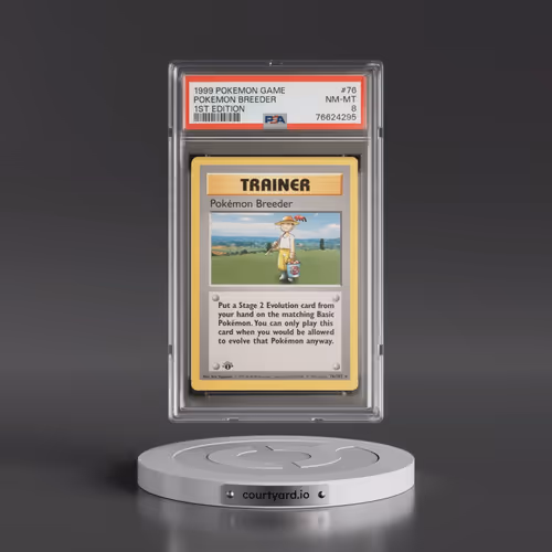 1999 Pokémon Game #76 Pokemon Breeder - 1st Edition (PSA 8 NM-MT)