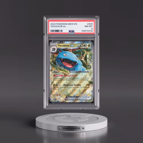 2023 Pokémon Mew EN-151 #003 Venusaur EX - Holo (PSA 8 NM-MT)