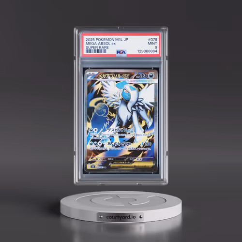 2025 Pokémon M1l-Mega Brave #079 Mega Absol EX - Holo Super Rare (PSA 9 MINT)