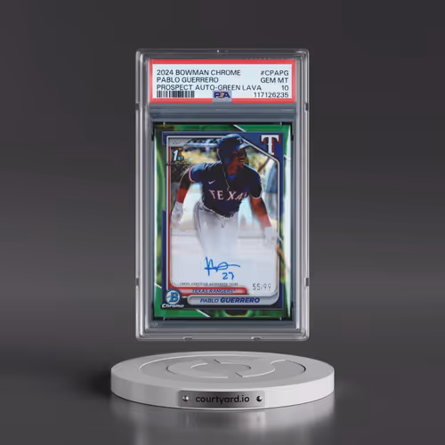2024 Bowman Chrome Prospect Autographs #CPAPG Pablo Guerrero - Green Lava (PSA 10 GEM MINT)