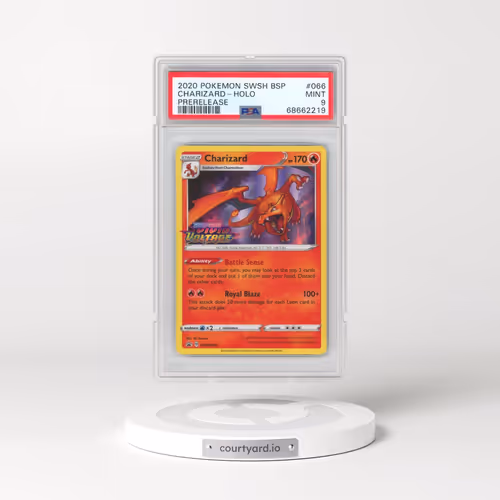 2020 Pokémon Swsh Black Star Promo #066 Charizard - Holo Prerelease (PSA 9 MINT)