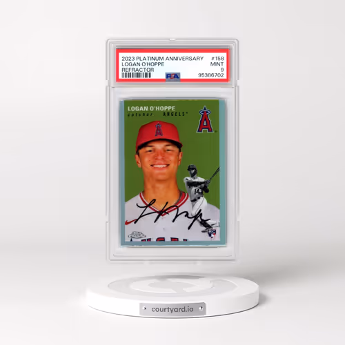 2023 Topps Chrome Platinum Anniversary #158 Logan O'Hoppe - Refractor (PSA 9 MINT)