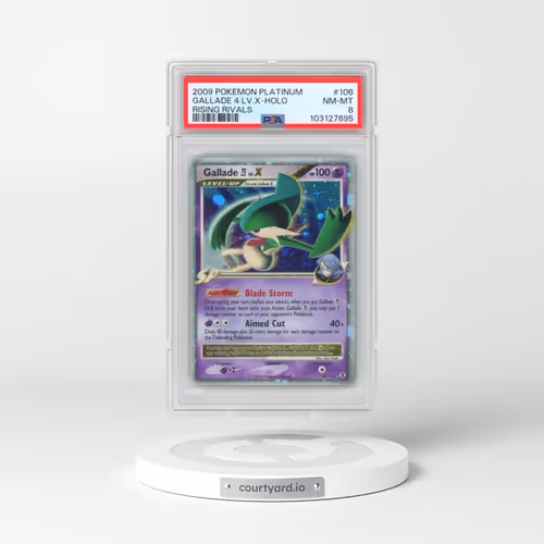 2009 Pokémon Platinum Rising Rivals #106 Gallade 4 LV.X - Holo (PSA 8 NM-MT)