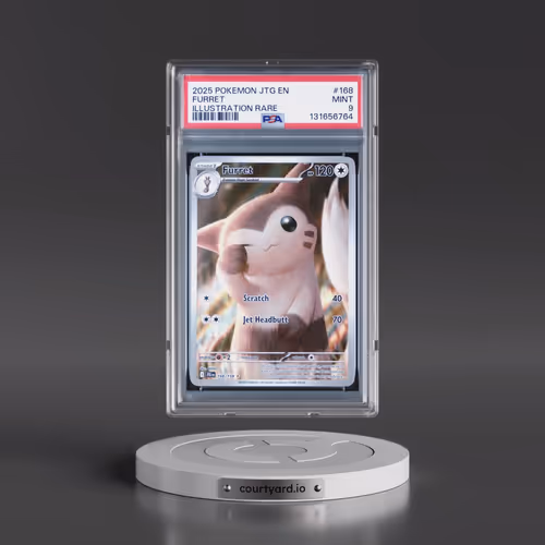 2025 Pokémon Jtg EN-Journey Together #168 Furret - Illustration Rare (PSA 9 MINT)