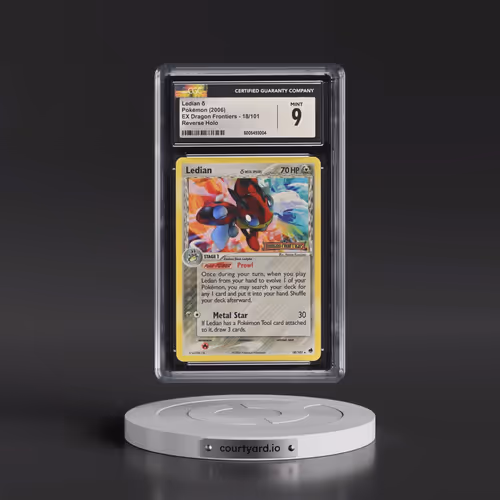 2006 EX Dragon Frontiers #18/101 Ledian δ - Reverse Holo (CGC 9 MINT)