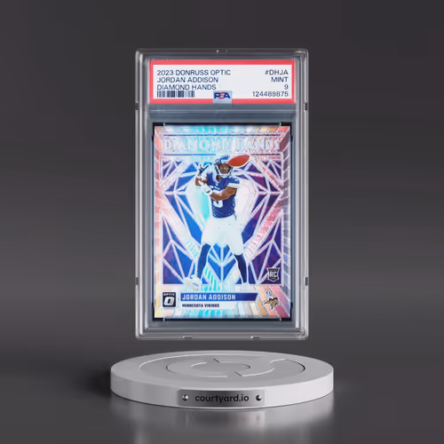 2023 Panini Donruss Optic Diamond Hands #DHJA Jordan Addison (PSA 9 MINT)