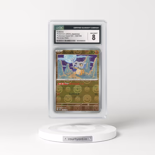 2023 Pokémon Card 151 #104/165 Cubone - Reverse Holo Poké Ball (CGC 8 NM-MT)